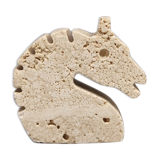 1970s travertine horse sculpture