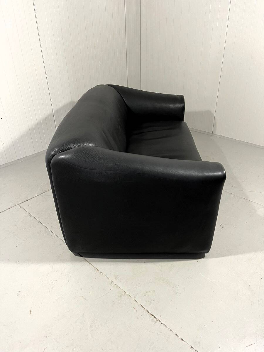 De Sede DS 47 dark brown neckleather 2,5 seats sofa