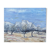 Tableau HST Maurice Agizeau (né en 1945) "Les Baux de Provence"