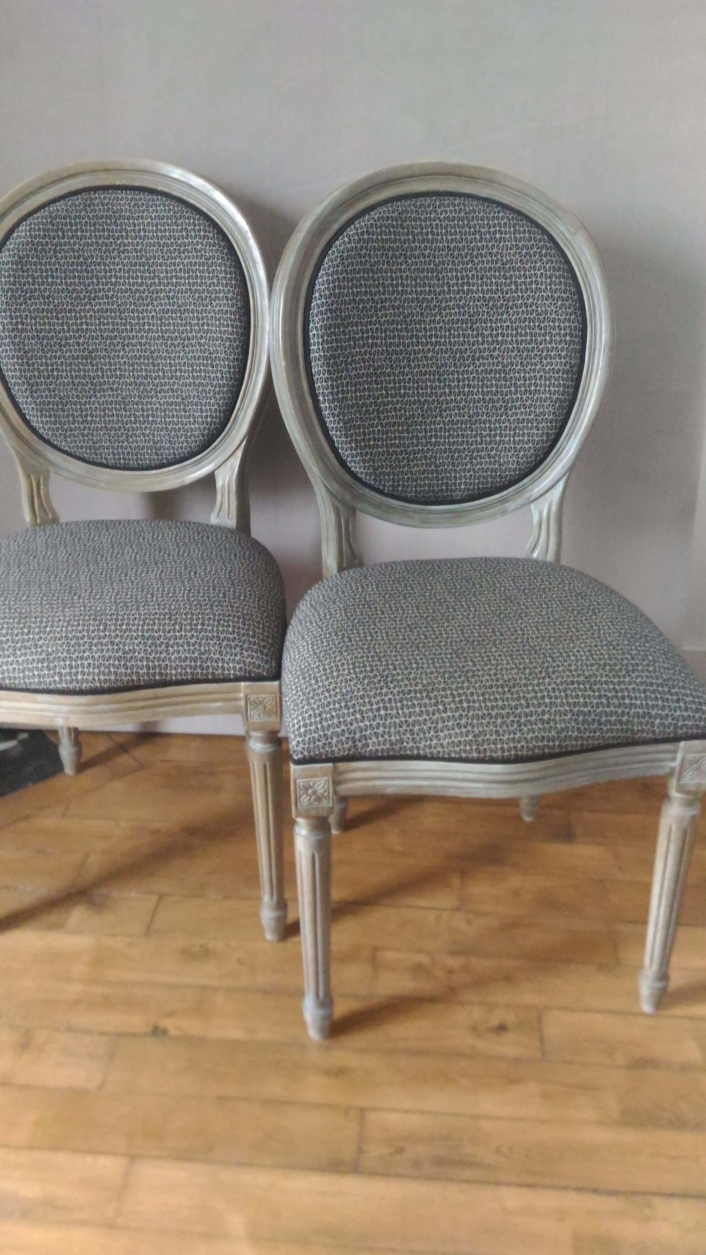 Pair of medallion chairs