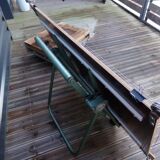 Table à dessin d'architecte Héliolithe et tabouret L. Sautereau