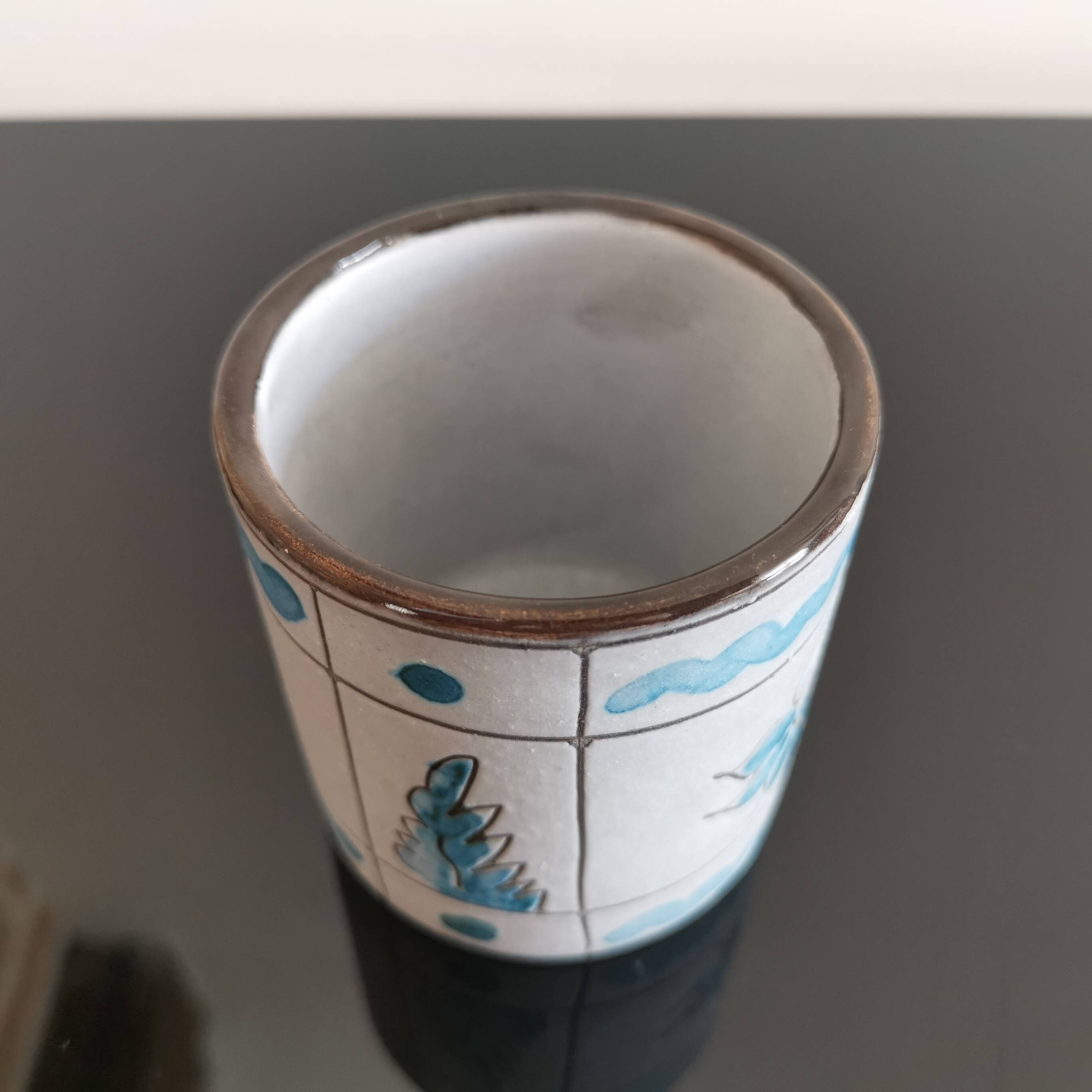 Small ceramic pot/mug by Alain Maunier Vallauris