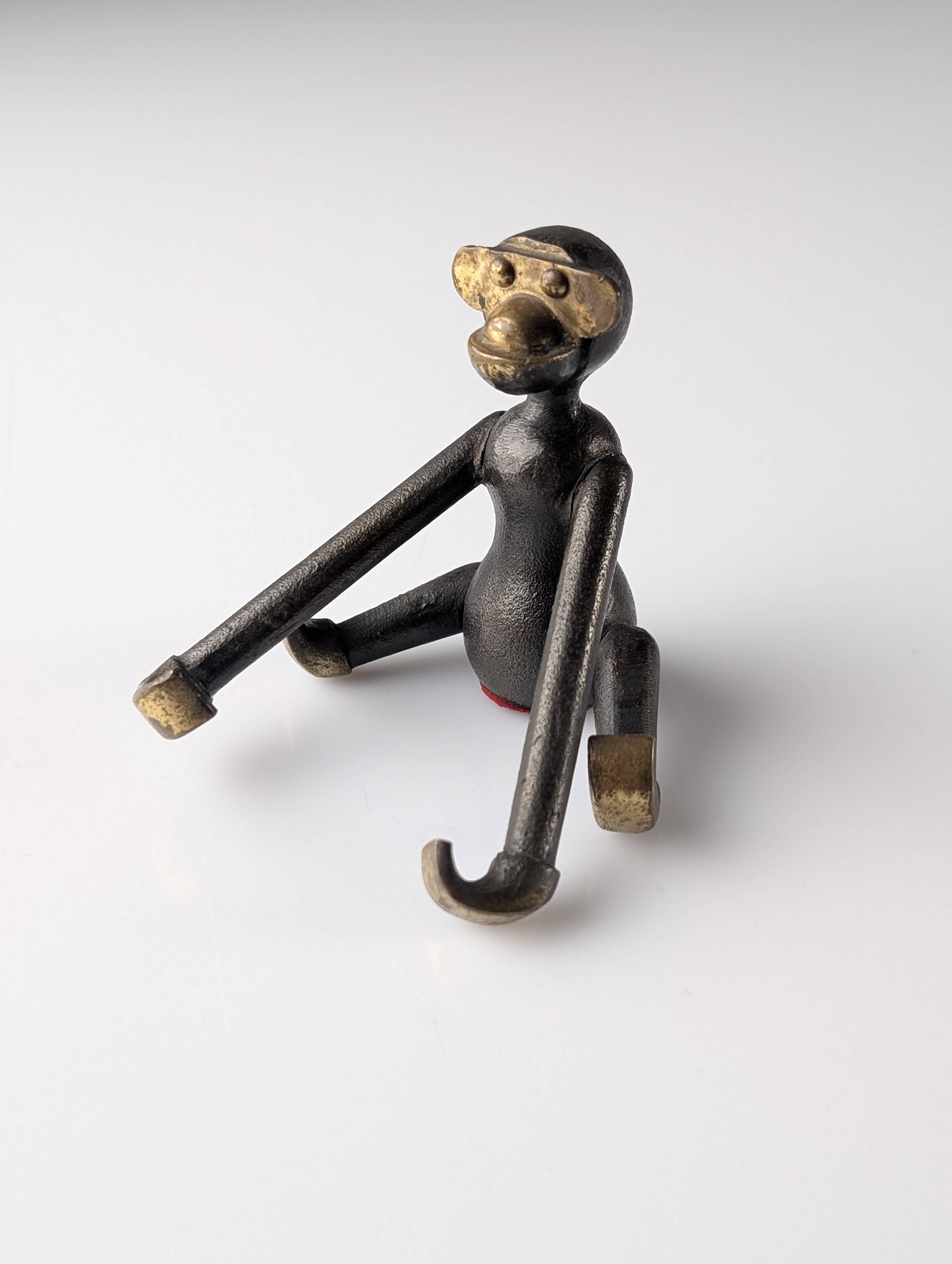 Kay Bojesen mid-century monkey, rare bronze version, Denmark, 1950s