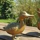 Paire de canards en laiton