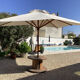 Parasol structure in exotic wood