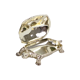 Metal tortoise silver box mini chest jewelery 17cm