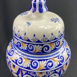 THERIA:F earthenware medicine jar by Malicorne Emile Tessier for Louis Warrin
