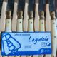 Vintage Box 6 Laguiole Table Knives Ivory Handles Gold Bolsters