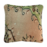 Vintage turkish hand knotted cushion cover , 45 x 45 cm