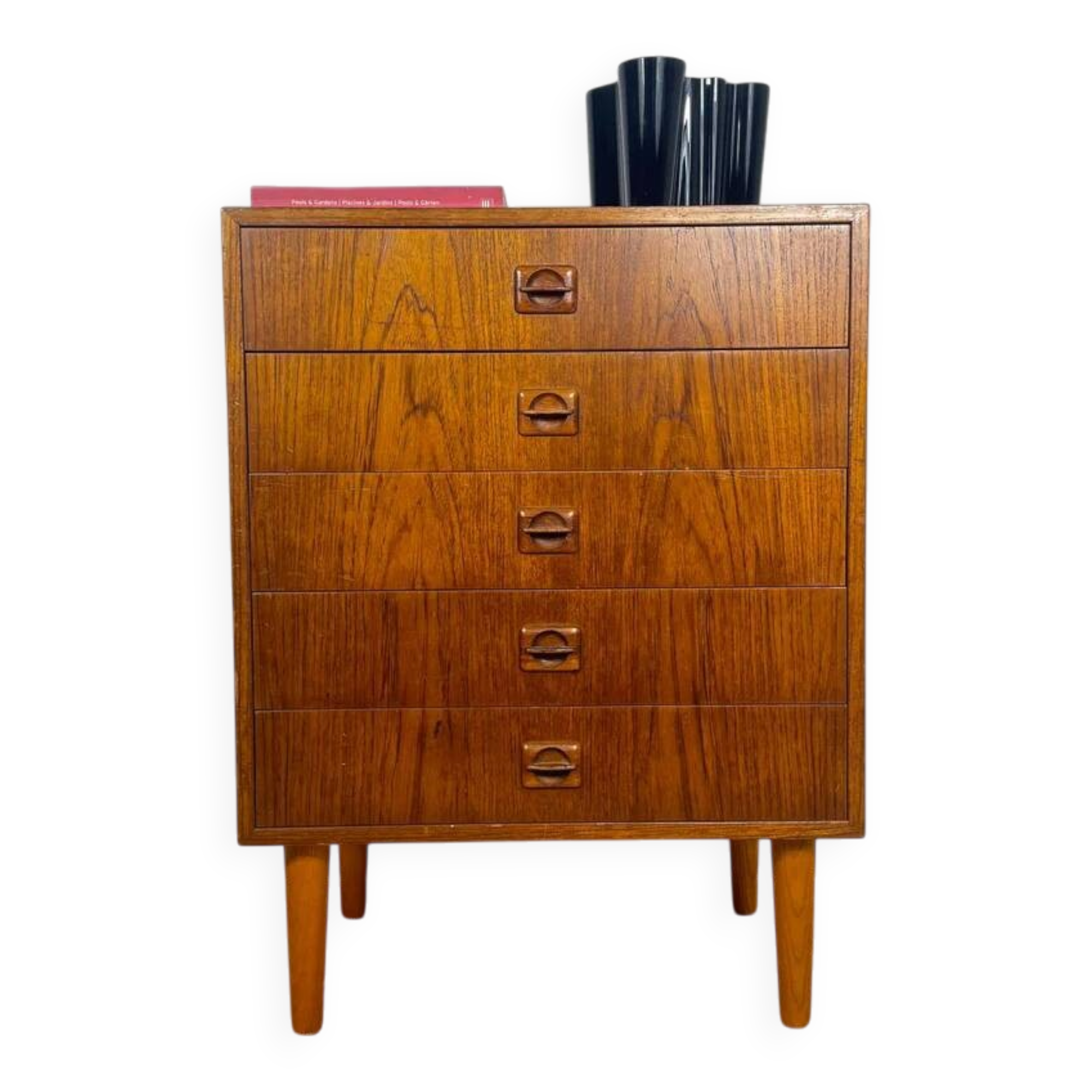 Small teak chest of drawers – Danish mid-century modern design, 1960s