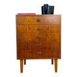 Small teak chest of drawers – Danish mid-century modern design, 1960s