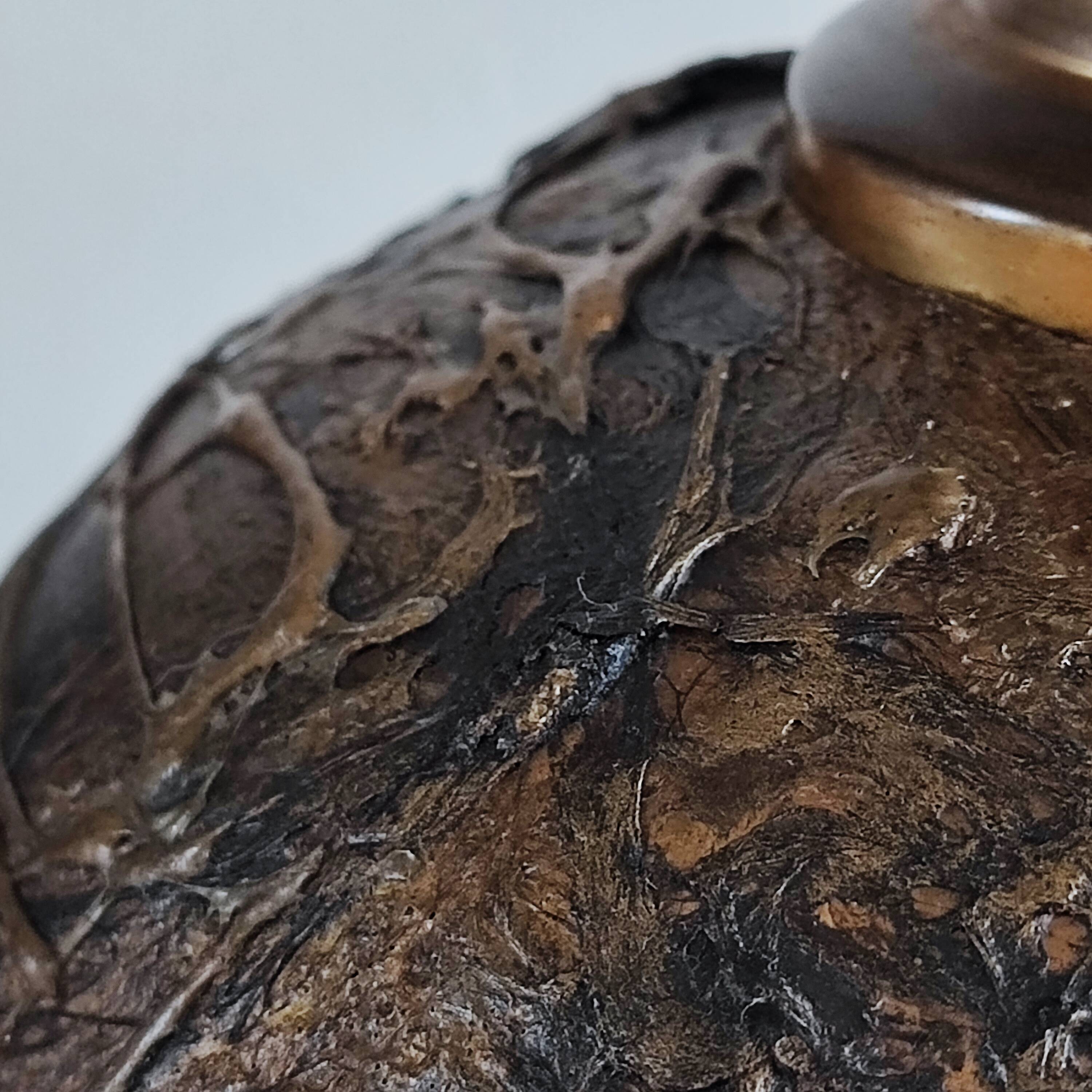 Vintage bronze lamp base