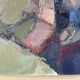Vintage Modernist Swedish School Abstract Oil Painting