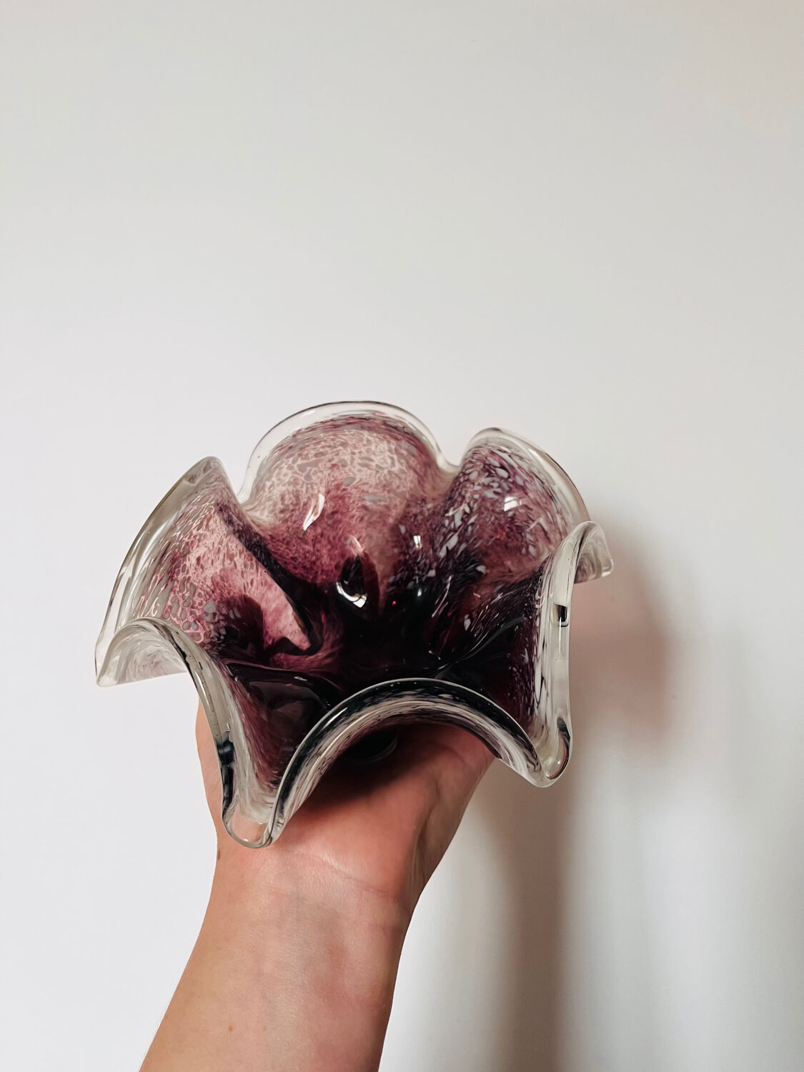 Murano glass catchall tray