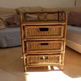 Storage cabinet in wicker