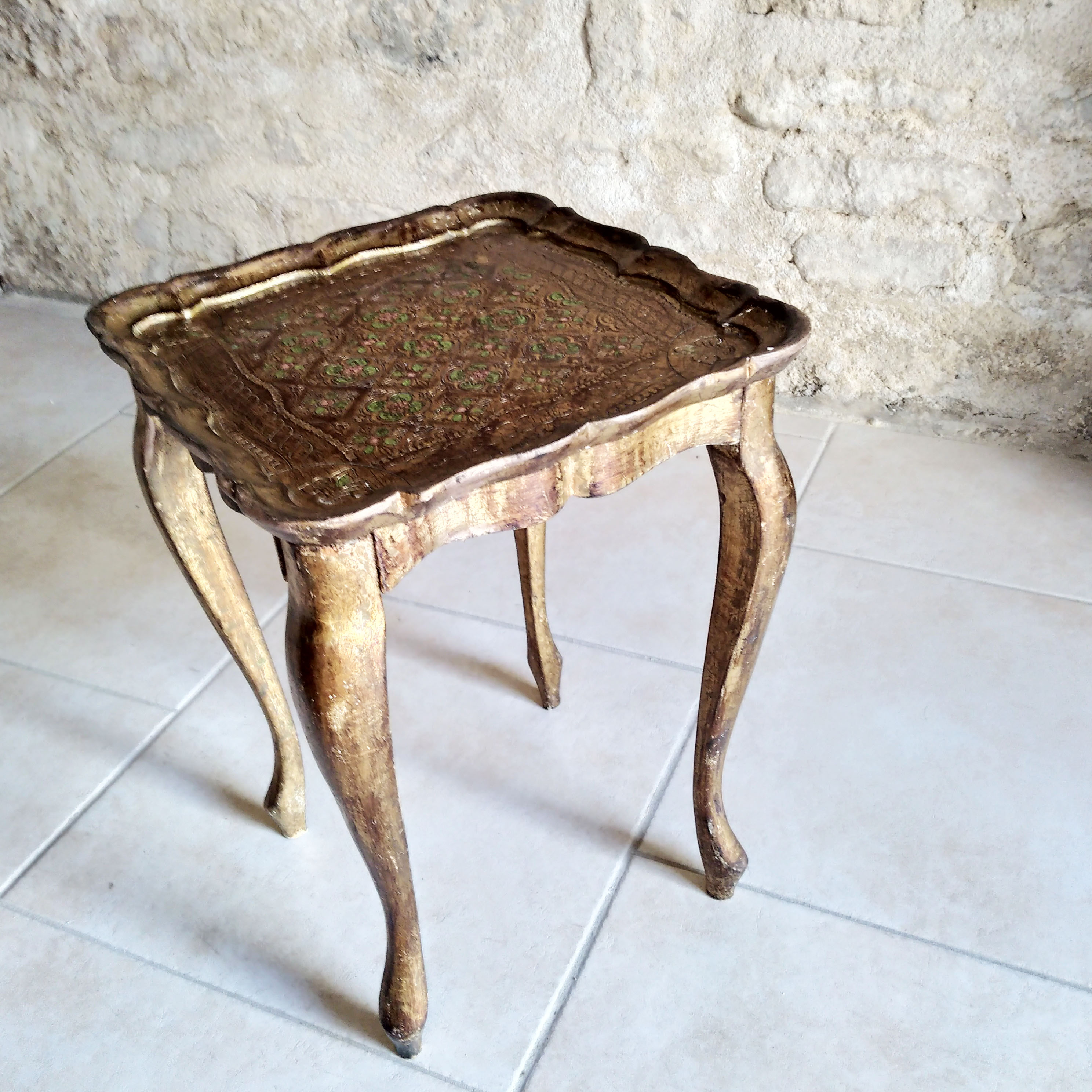 Golden venetian table