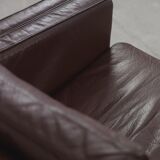 Set of 2 scandinavian leather sofas, 1970ss