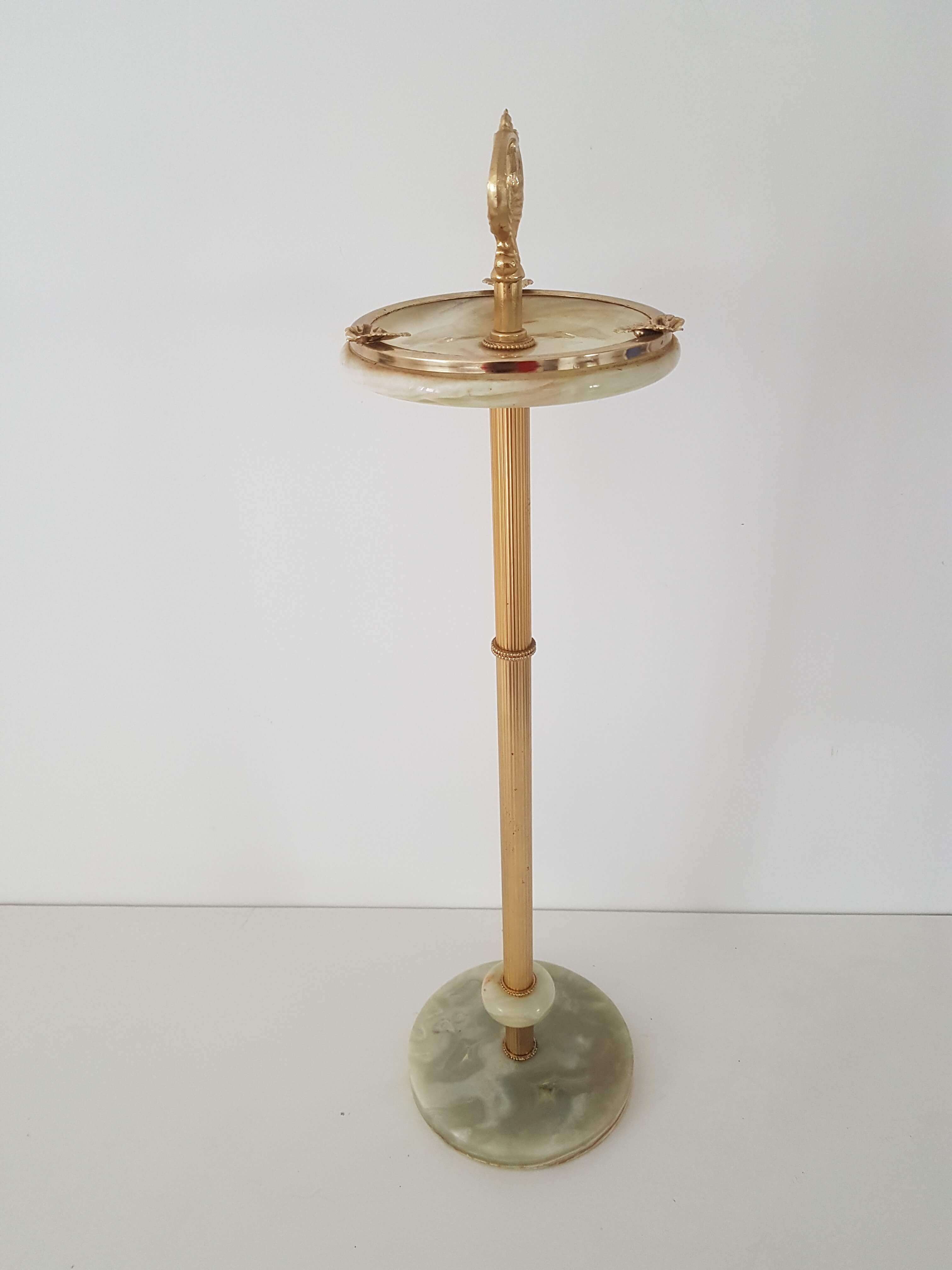 Ashtray on vintage marble stand