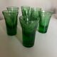 Set de 7 verres gobelets massifs de Biot 1960