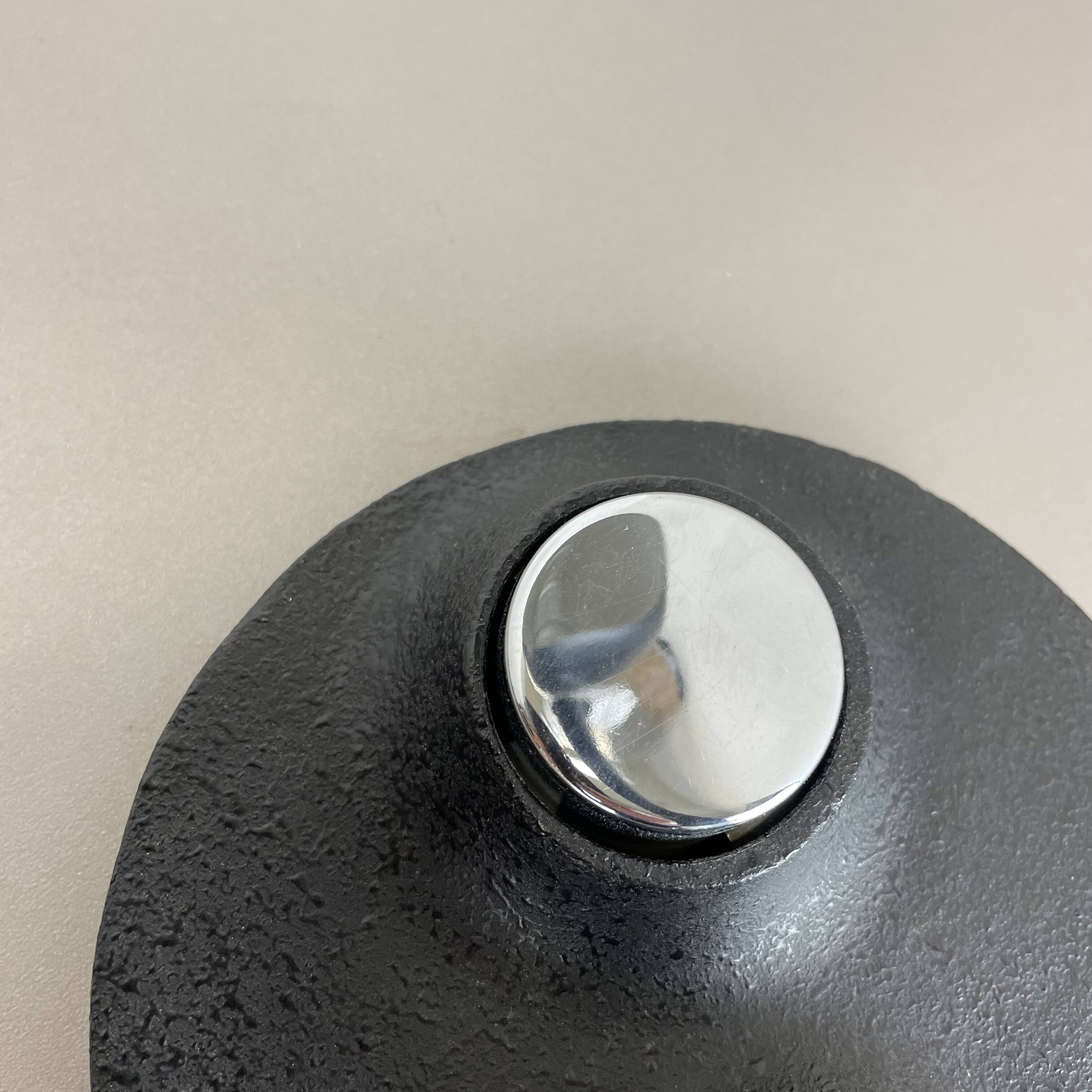 Modernist space age metal table light by hillebrand leuchten, germany, 1970s