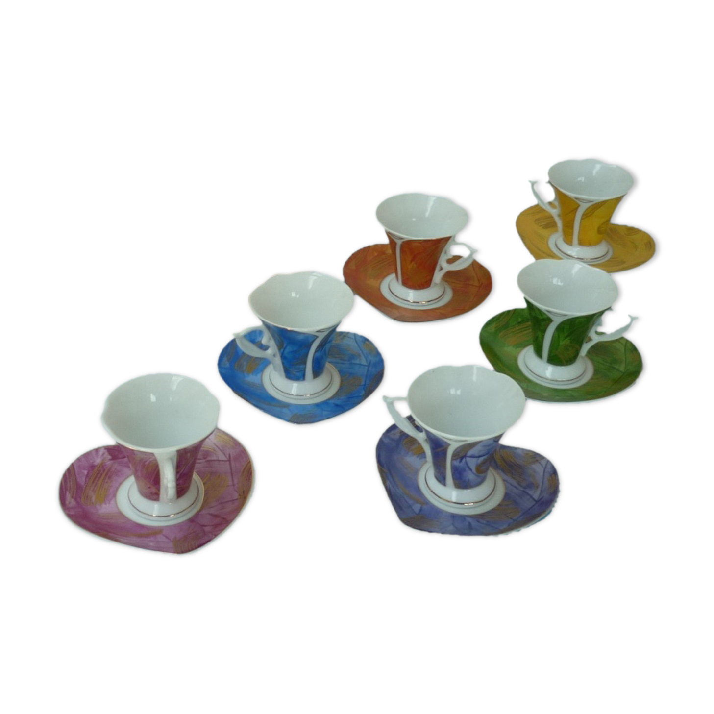 Coffee service in fine porcelain TEC France
