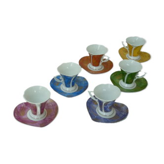 Coffee service in fine porcelain TEC France