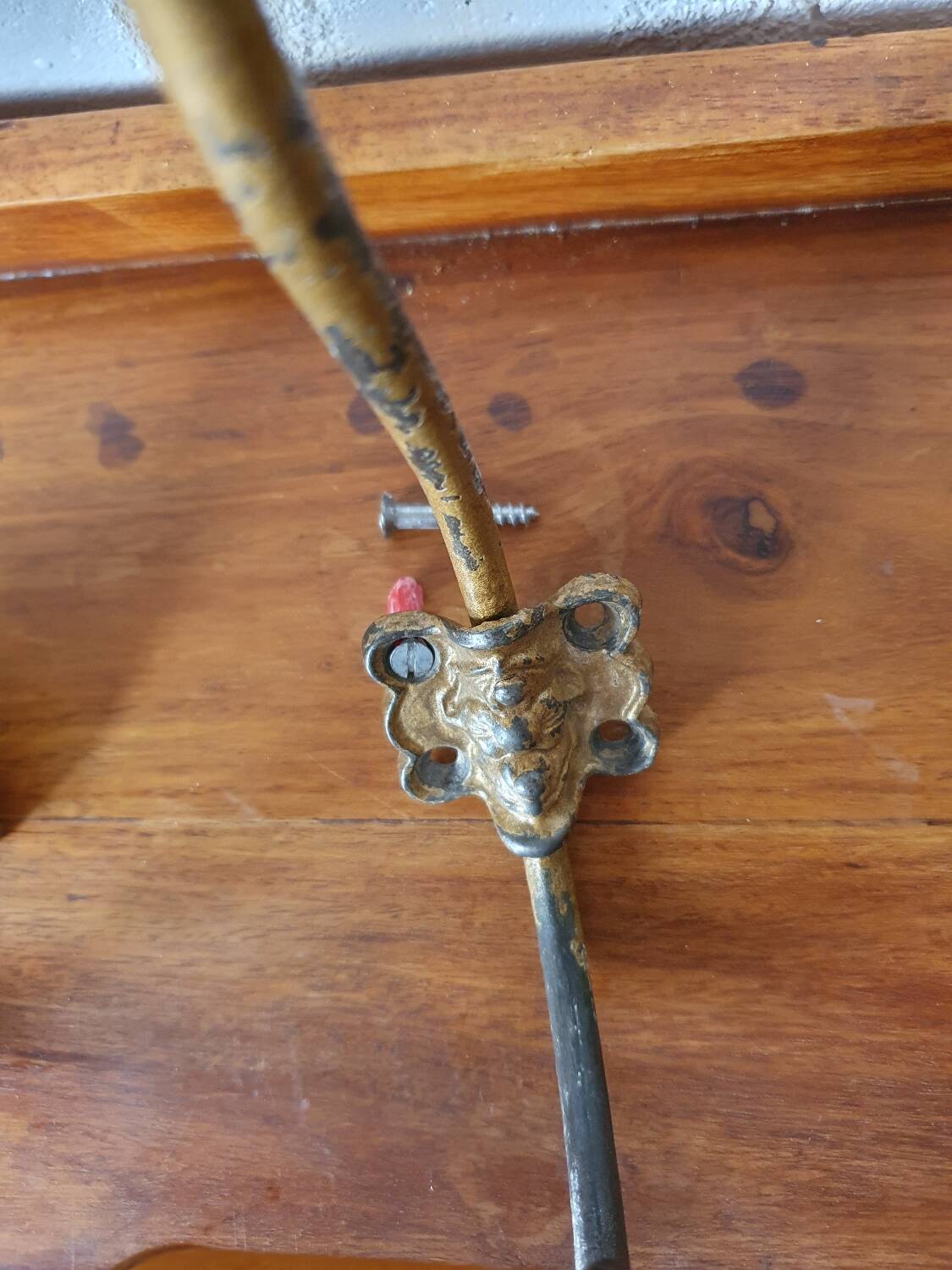 2 coat racks - wall hooks (wood and metal)