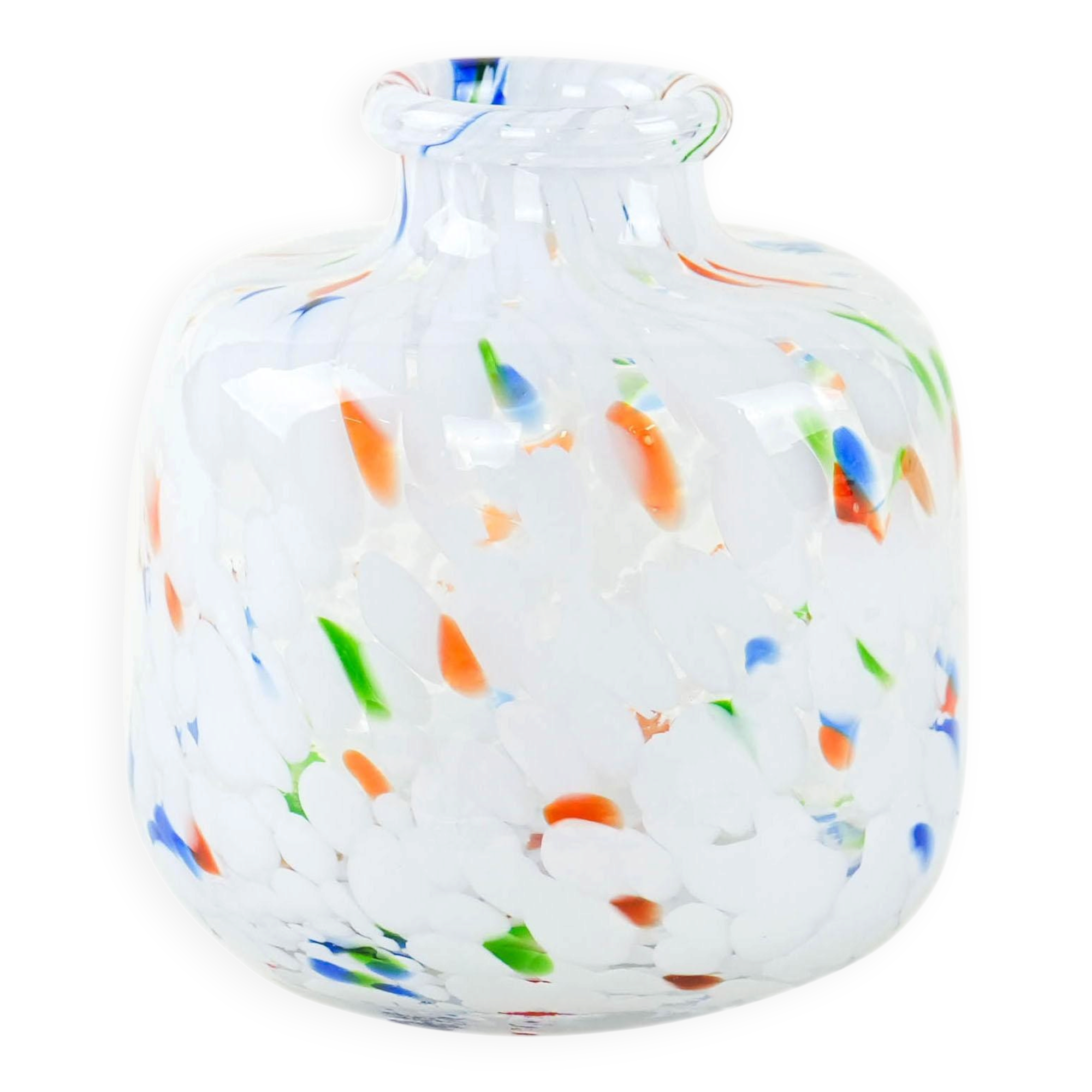 Mosaic glass vase, Danish design, 1970s, made in Denmark