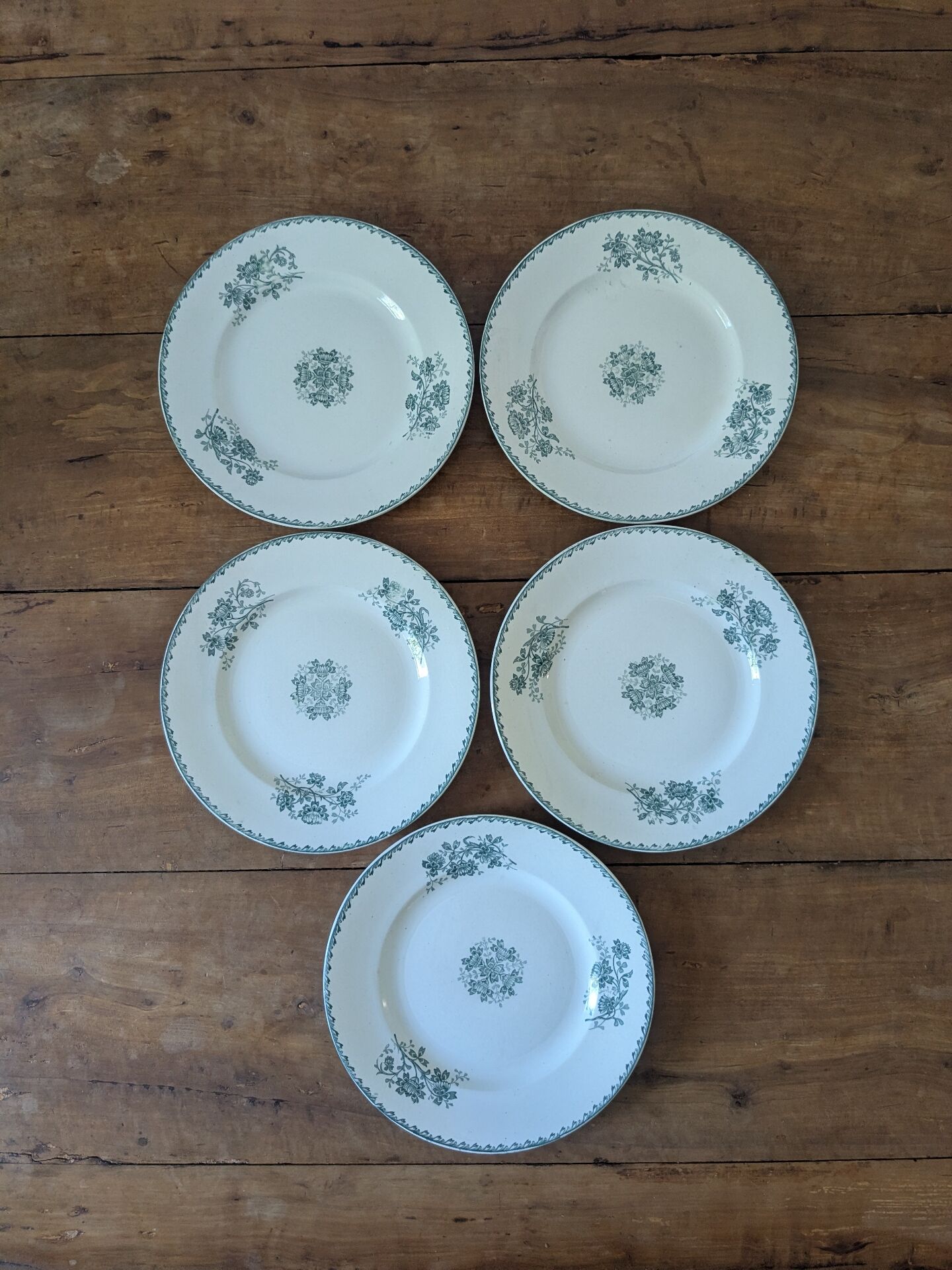 Assiettes plates Saint Amand Richelieu