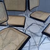 Suite 4 chairs cesca B32 Marcel Breuer vintage 1990