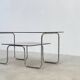 1980s 2-tier chrome coffee table