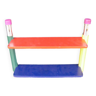 Pierre sala multicolored pencil wall shelf