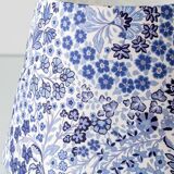 Dutch blue and white ceramic table lamp, 1977, with a new Liberty London shade.