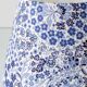 Dutch blue and white ceramic table lamp, 1977, with a new Liberty London shade.