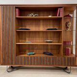 Wooden and Metal Bookcase