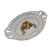Bread basket or vintage fruit openwork porcelain