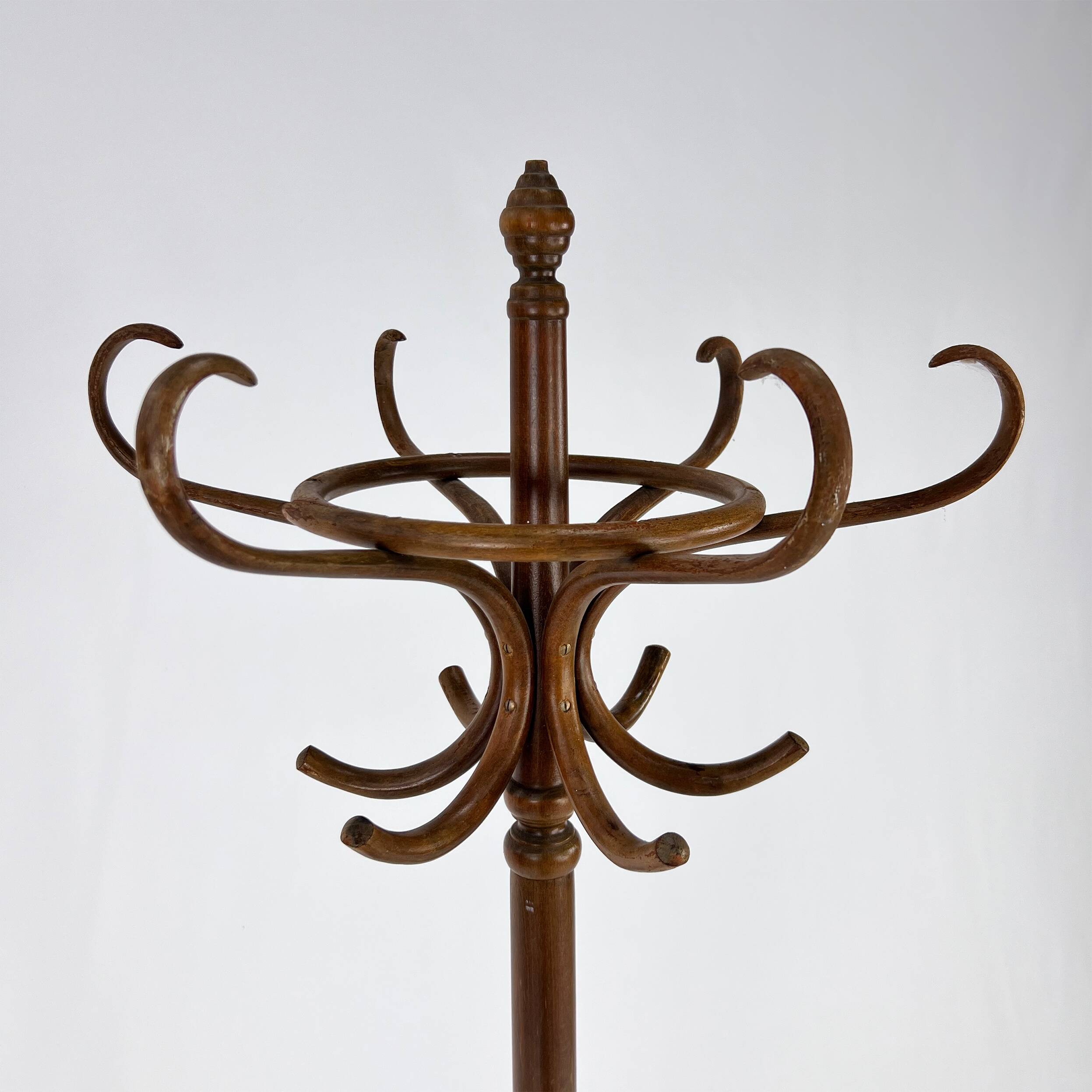 Antique bistro coat rack, 1970s