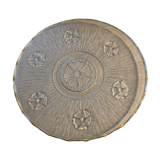 Round glass fruit dish