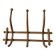 Thonet 1900 curved wooden wall coat rack