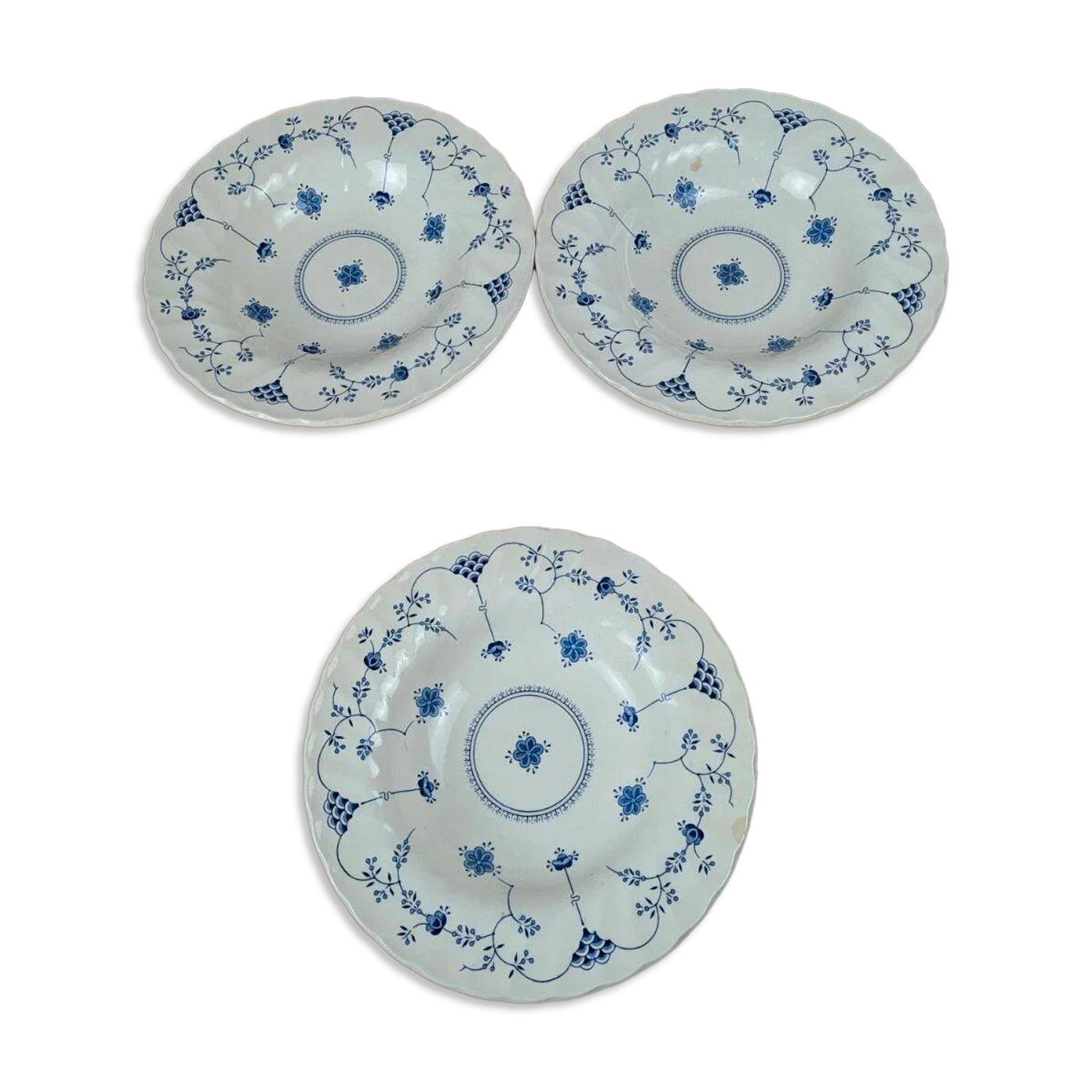Set of 3 deep plates + dish – Myott Finlandia – England