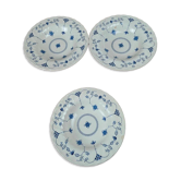 Lot de 3 assiettes creuses + plat – Myott Finlandia – Angleterre