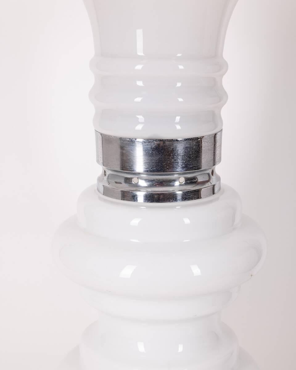 Grande lampe de table vintage des années 60 en verre de murano