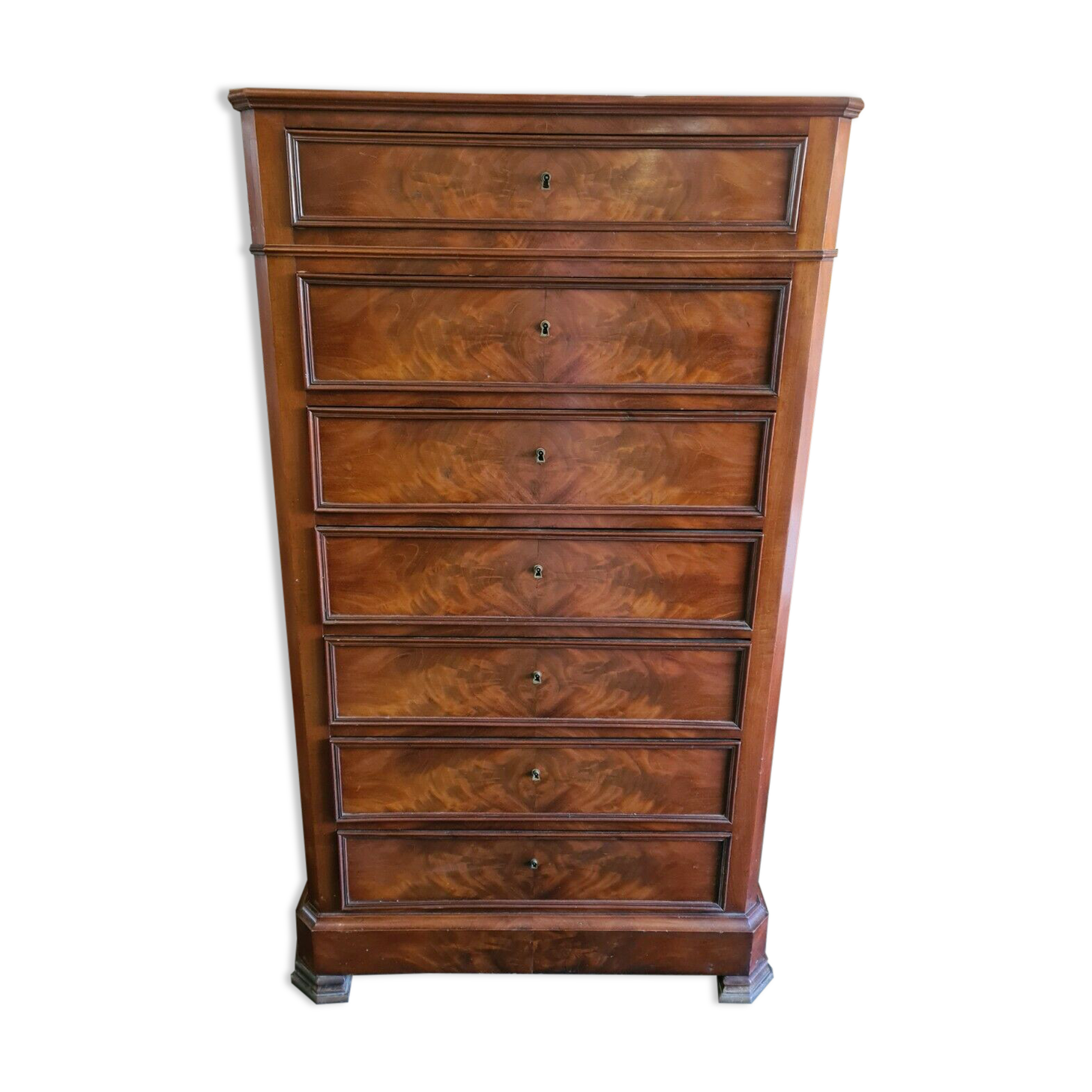 Mahogany semainier furniture louis philippe style 19th