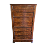 Mahogany semainier furniture louis philippe style 19th