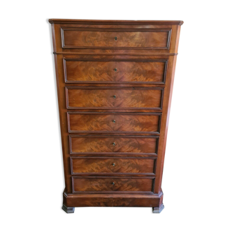 Mahogany semainier furniture louis philippe style 19th