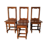 3 chairs lorraine + bench