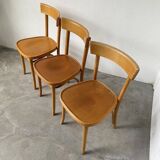 Set of three bistro chairs