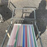 Pair of foldable camping chairs