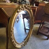 Miroir medaillon dore ovale n° 54