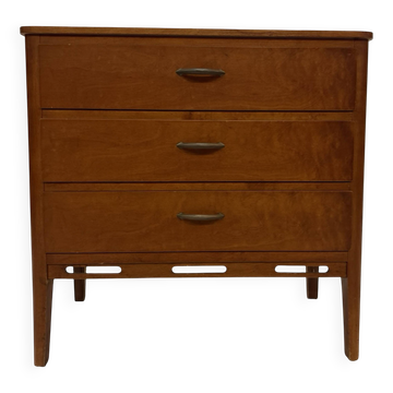 Vintage small Chest of Drawers Cabinet 1960s Oak Design